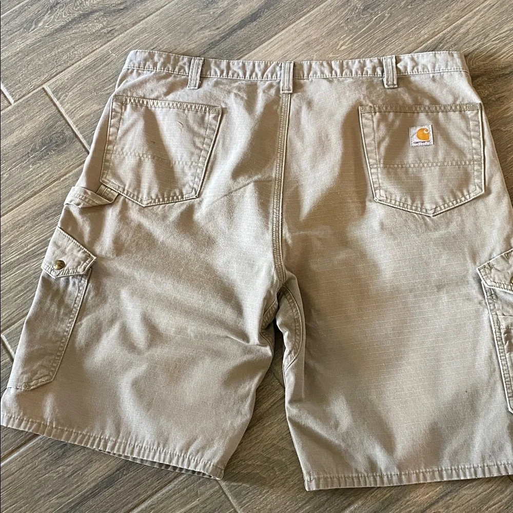 Men's Cargo Shorts - Tan and Olive Carhartt 42 Waist Relax Fit